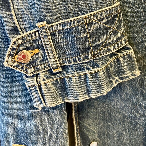 NWT Etica Jaques Denim Trench Coat (Medium Wash) - Picture 10 of 16